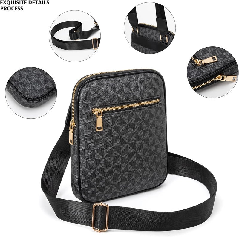 XIKIBEA Crossbody Bag for Mens, Men's commuter shoulder bag, Travel bag Work Business Small men's satchel - Image 5